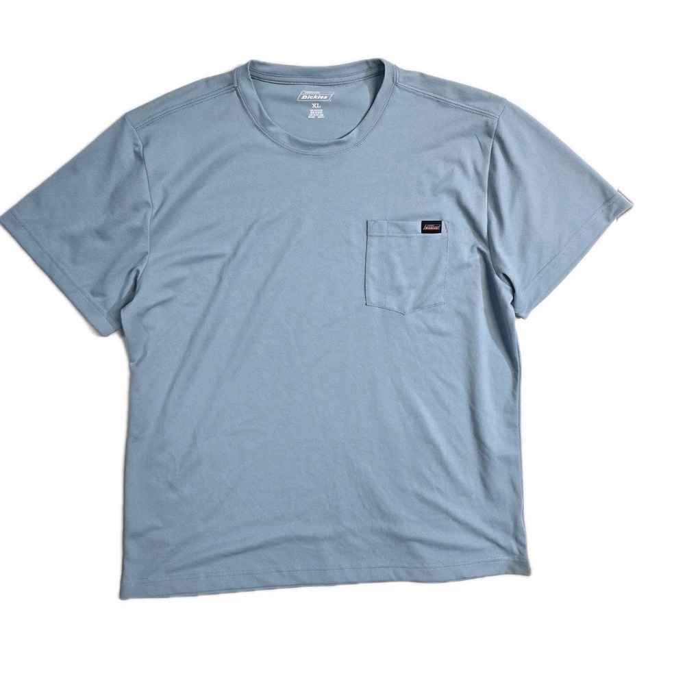 Dickies Men's Tshirt Blue Pocket XL Crew Neck